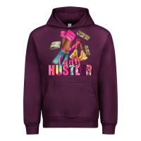 Mauve Wine lady hustler afro high heels Urban Hoodie - NancyCooperArtShop