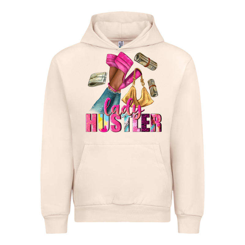 Lady Hustler Afro High Heels Urban Hoodie by NancyCooperArtShop | Teevron