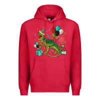 Cardinal party t rex Premium Hoodie - MaliasSmallBusiness