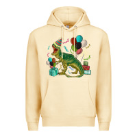 Pina Colada party t rex Premium Hoodie - MaliasSmallBusiness