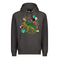 Smoke party t rex Premium Hoodie - MaliasSmallBusiness