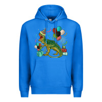True Royal party t rex Premium Hoodie - MaliasSmallBusiness
