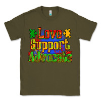 Army Green love support advocate Classic Tee - Zillion Design Studio