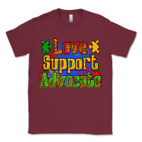 Burgundy love support advocate Classic Tee - Zillion Design Studio