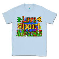Dusty Blue love support advocate Classic Tee - Zillion Design Studio
