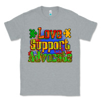 Heather Grey love support advocate Classic Tee - Zillion Design Studio