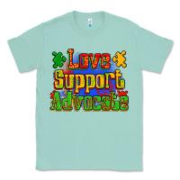 Seafoam love support advocate Classic Tee - Zillion Design Studio