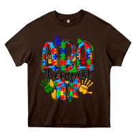 Chocolate Brown aba therapist Heavy Core Tee - CowhideDigitalArt