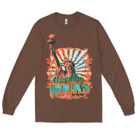 Chestnut retro freedom rocks billie wilder Long Sleeve Tee - texasbilliewilder