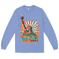 Colony Blue retro freedom rocks billie wilder Long Sleeve Tee - texasbilliewilder