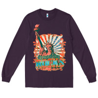 Plum retro freedom rocks billie wilder Long Sleeve Tee - texasbilliewilder