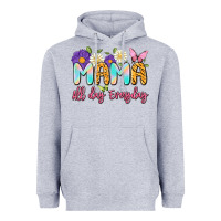 Heather Grey mama all day everyday Heavyweight Hoodie - Artiststas