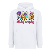 White mama all day everyday Heavyweight Hoodie - Artiststas
