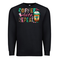 Black nurse coffee repeat Premium Sweatshirt - Jasminsmagicworld