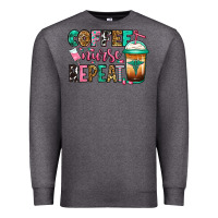 Charcoal Heather nurse coffee repeat Premium Sweatshirt - Jasminsmagicworld