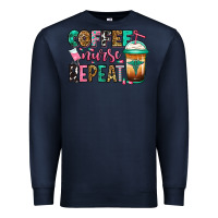 Navy nurse coffee repeat Premium Sweatshirt - Jasminsmagicworld