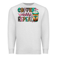 Oatmeal Heather nurse coffee repeat Premium Sweatshirt - Jasminsmagicworld