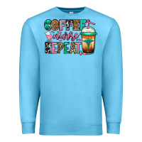 Ocean Blue nurse coffee repeat Premium Sweatshirt - Jasminsmagicworld