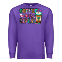 Purple nurse coffee repeat Premium Sweatshirt - Jasminsmagicworld