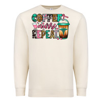 Sandshell nurse coffee repeat Premium Sweatshirt - Jasminsmagicworld