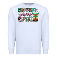 White nurse coffee repeat Premium Sweatshirt - Jasminsmagicworld