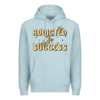Blue Mist addicted to success Premium Hoodie - MaliasSmallBusiness