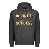 Charcoal Heather addicted to success Premium Hoodie - MaliasSmallBusiness