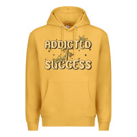 Mustard addicted to success Premium Hoodie - MaliasSmallBusiness