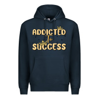 Navy addicted to success Premium Hoodie - MaliasSmallBusiness