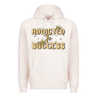 Pale Pink addicted to success Premium Hoodie - MaliasSmallBusiness