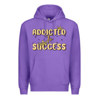 Purple addicted to success Premium Hoodie - MaliasSmallBusiness