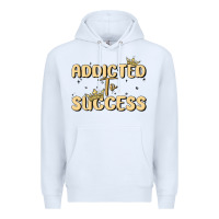 White addicted to success Premium Hoodie - MaliasSmallBusiness