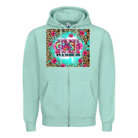 Seafoam some moms cuss too much it's me i'm some moms Zipper Hoodie - Zillion Design Studio