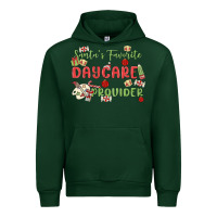 Forest Green santa's favorite daycare provider Urban Hoodie - MaliasSmallBusiness