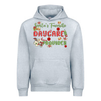Heather Grey santa's favorite daycare provider Urban Hoodie - MaliasSmallBusiness
