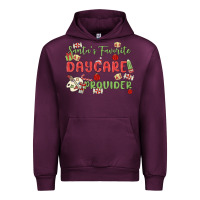 Mauve Wine santa's favorite daycare provider Urban Hoodie - MaliasSmallBusiness