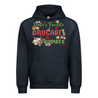 Navy santa's favorite daycare provider Urban Hoodie - MaliasSmallBusiness