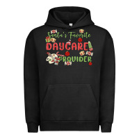 Pigment Black santa's favorite daycare provider Urban Hoodie - MaliasSmallBusiness