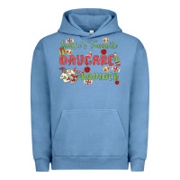 Pigment Pebble Blue santa's favorite daycare provider Urban Hoodie - MaliasSmallBusiness