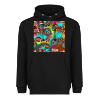 Black football tie dye gemstone sunflower seamless pattern Heavyweight Hoodie - JahusDesignShop