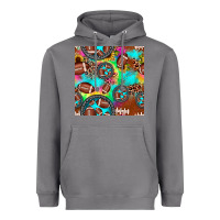 Storm football tie dye gemstone sunflower seamless pattern Heavyweight Hoodie - JahusDesignShop