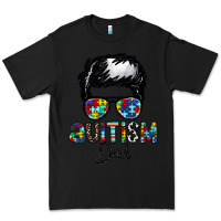 Black autism dad Premium Tee - CowhideDigitalArt