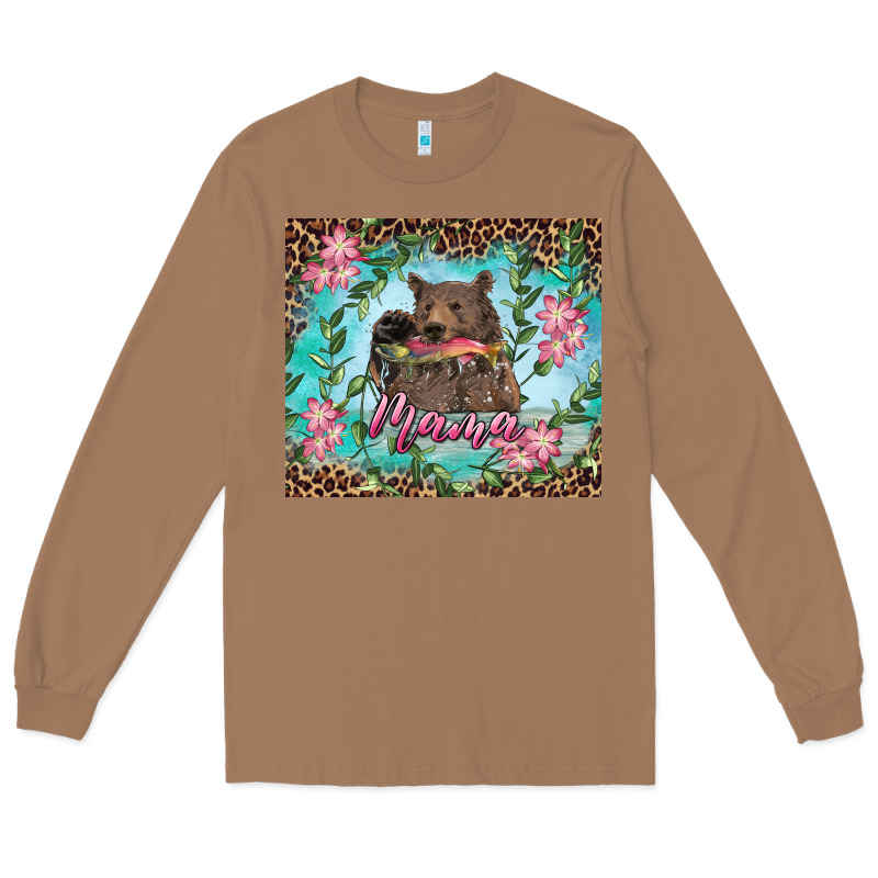 Mama Bear Haunting Fish Floral Tumbler Long Sleeve Tee by RanaPortraitStore | Teevron