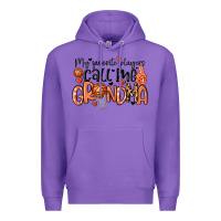 Purple my favorite players call me grandma Premium Hoodie - MaliasSmallBusiness