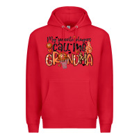 Red my favorite players call me grandma Premium Hoodie - MaliasSmallBusiness