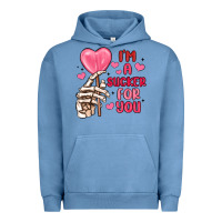 Pigment Pebble Blue i m a sucker for you Urban Hoodie - MaliasSmallBusiness
