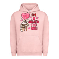 Pigment Salmon i m a sucker for you Urban Hoodie - MaliasSmallBusiness