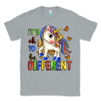 Heather Grey it's ok to be different Classic Tee - Zillion Design Studio