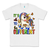 White it's ok to be different Classic Tee - Zillion Design Studio