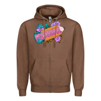 Chestnut hello preschool Zipper Hoodie - RanaPortraitStore